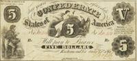 Gallery image for Confederate States of America p8: 5 Dollars